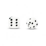 Perlen Acryl Dice White