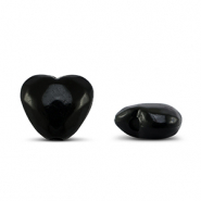 Perlen Acryl Heart Black