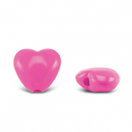 Perlen Acryl Heart Pink