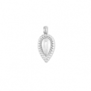 Anhänger aus Stainless Steel - Rostfreiem Stahl Drop Silver