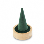 Schmuck Display f&uuml;r Ringe Natural-dark green