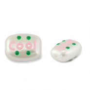 Perlen Acryl "cool" Pearl-light pink-green