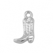 Anh&auml;nger Metall Cowboy Boot Silver