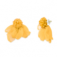 Musthave Ohrringe/Ohrstecker Chiffon Flower Yellow-gold