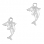 Anh&auml;nger aus Stainless Steel - Rostfreiem Dolphin Silver