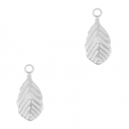 Anh&auml;nger aus Stainless Steel - Rostfreiem Stahl Leaf Silver