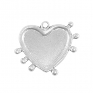 Anh&auml;nger aus Stainless Steel - Rostfreiem Stahl Heart Silver