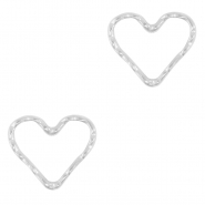 Anh&auml;nger/Zwischenst&uuml;ck aus Stainless Steel - Rostfreiem Stahl Heart Silver