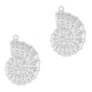 Anh&auml;nger aus Stainless Steel - Rostfreiem Stahl Sea Shell Silver