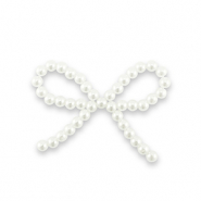 Statement-Anh&auml;nger Pearl Bow Pearl white