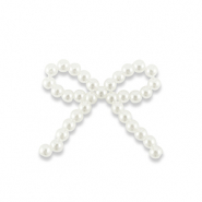 Statement-Anh&auml;nger Pearl Bow Pearl white