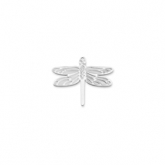Anhänger aus Stainless Steel - Rostfreiem Dragonfly Silver