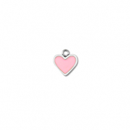 Anhänger aus Stainless Steel - Rostfreiem Heart Silver-pink