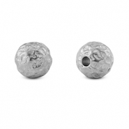 Perlen aus Stainless Steel - Rostfreiem Stahl 8mm Silver