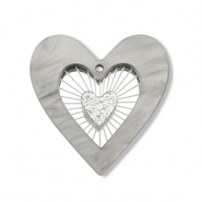 Statement-Anh&auml;nger Heart Grey-silver