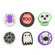 Perlen Polymer Halloween Multicolor Orange-black-white