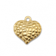 Anhänger aus Stainless Steel - Rostfreiem Heart Gold