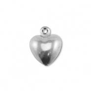 Anhänger aus Stainless Steel - Rostfreiem Heart Silver