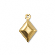 Anhänger aus Stainless Steel - Rostfreiem Rhombus Gold