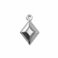 Anhänger aus Stainless Steel - Rostfreiem Rhombus Silver