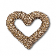 Perlen Bohemian Heart Taupe brown