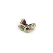Broschen Butterfly Gold-purple-green