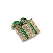 Broschen Christmas Gift Gold-green