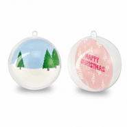 Schmuck transparent&nbsp;Ball Transparent-pink/white-blue-green