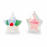 Schmuck transparent&nbsp;Star Transparent-pink/white-blue-green