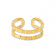 Stainless Steel - Rostfrei Stahl Ringe Gold