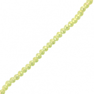 Facetten Top Glas Perlen 6x4mm Rondellen Light green