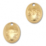 BY31&reg; Anh&auml;nger aus Stainless Steel - Rostfreiem Engelszahlen 999 / Release Gold