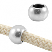 DQ Metall Perle 10mm Antik silber (Nickelfrei)