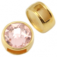 Metall DQ Schieber f&uuml;r SS34 flatback und 7m Cabochon Gold (Nickelfrei)