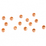 Metall DQ Quetschperlen 2mm Rosegold (Nickelfrei)