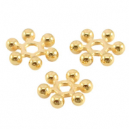 Perle DQ Metall Spacer Bali Ringe 7mm Gold (Nickelfrei)