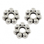 Perle DQ Metall Spacer Bali Ringe 6mm Antik silber (Nickelfrei)