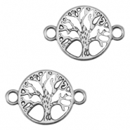 Metall DQ Zwischenst&uuml;ck Baum Antik silber (Nickelfrei)