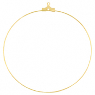 Zubeh&ouml;r Metall DQ Creolen H&auml;nger 60mm Gold (nickelfrei)