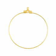 Zubeh&ouml;r Metall DQ Creolen H&auml;nger 40mm Gold (nickelfrei)