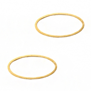 Zubeh&ouml;r Metall DQ Dichter Ring oval Gold (Nickelfrei)