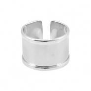 Zubeh&ouml;r Metall DQ Basis Ring (f&uuml;r 10mm Kordel/Leder) Antik silber (nickelfrei)