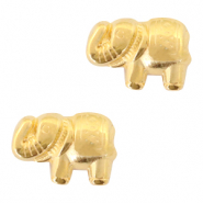 Perlen Metall DQ Elefant Gold (Nickelfrei)