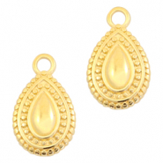 Anh&auml;nger Metall DQ Tropfen Gold (Nickelfrei)