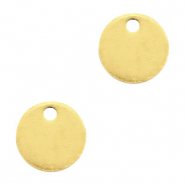 Anh&auml;nger Metall DQ 8mm Gold (Nickelfrei)