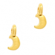 Anh&auml;nger Metall DQ Mond Gold (Nickelfrei)