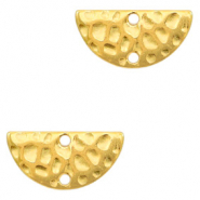 Anh&auml;nger Metall DQ Zwischenst&uuml;ck halber Zirkel Gold (Nickelfrei)