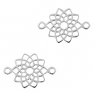 Anh&auml;nger Metall DQ Zwischenst&uuml;ck Mandala Antik silber (Nickelfrei)