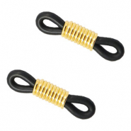 Brillen Kordel Endst&uuml;ck Black-gold