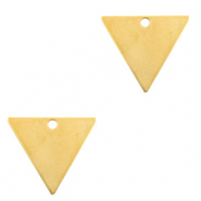 Anh&auml;nger Metall DQ Triangle Gold (Nickelfrei)